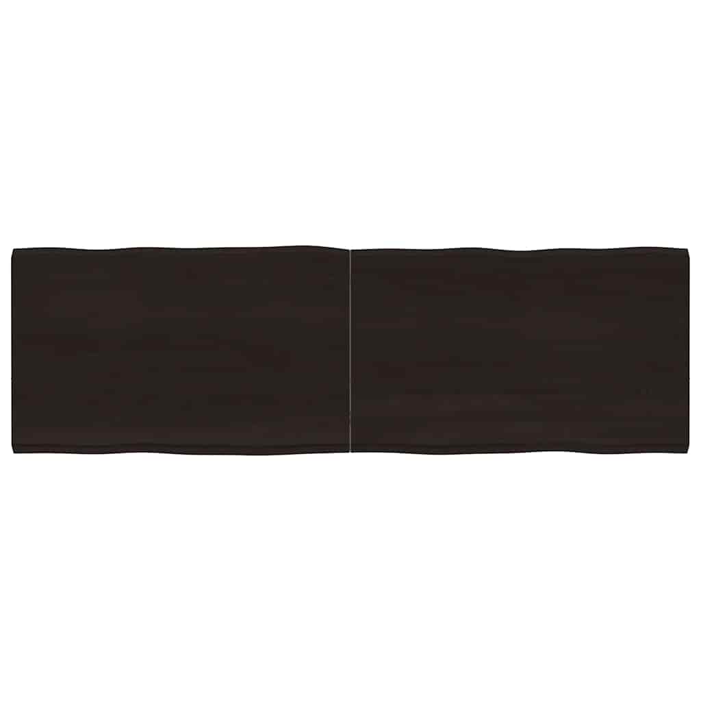 Tischplatte 160x50x(2-4) cm Massivholz Behandelt Baumkante