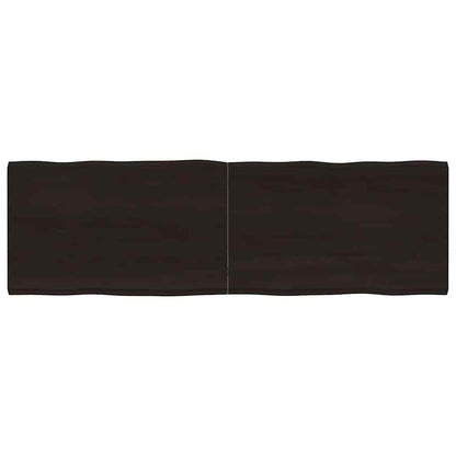 Tischplatte 160x50x(2-4) cm Massivholz Behandelt Baumkante