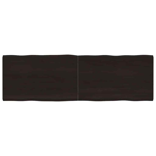 Tischplatte 160x50x(2-4) cm Massivholz Behandelt Baumkante