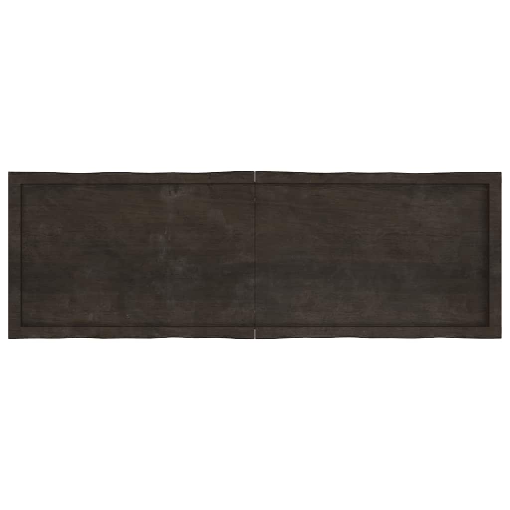 Tischplatte 160x50x(2-6) cm Massivholz Behandelt Baumkante