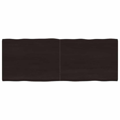 Tischplatte 160x60x(2-4) cm Massivholz Behandelt Baumkante