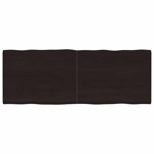 Tischplatte 160x60x(2-4) cm Massivholz Behandelt Baumkante