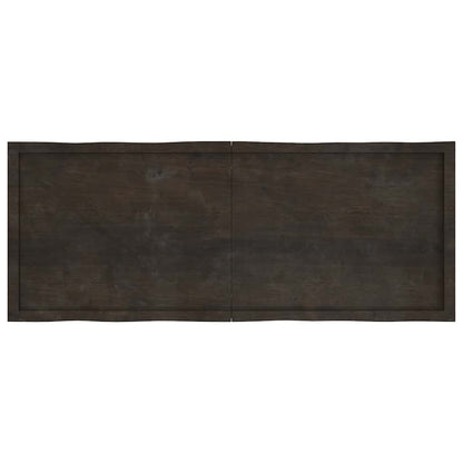 Tischplatte 160x60x(2-4) cm Massivholz Behandelt Baumkante
