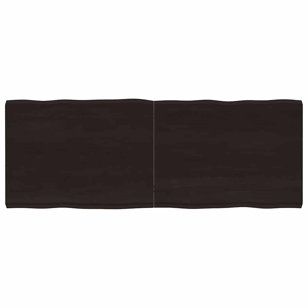 Tischplatte 160x60x(2-6) cm Massivholz Behandelt Baumkante
