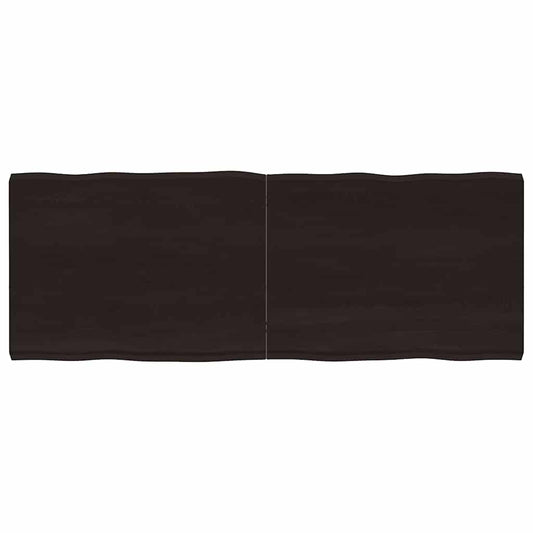 Tischplatte 160x60x(2-6) cm Massivholz Behandelt Baumkante