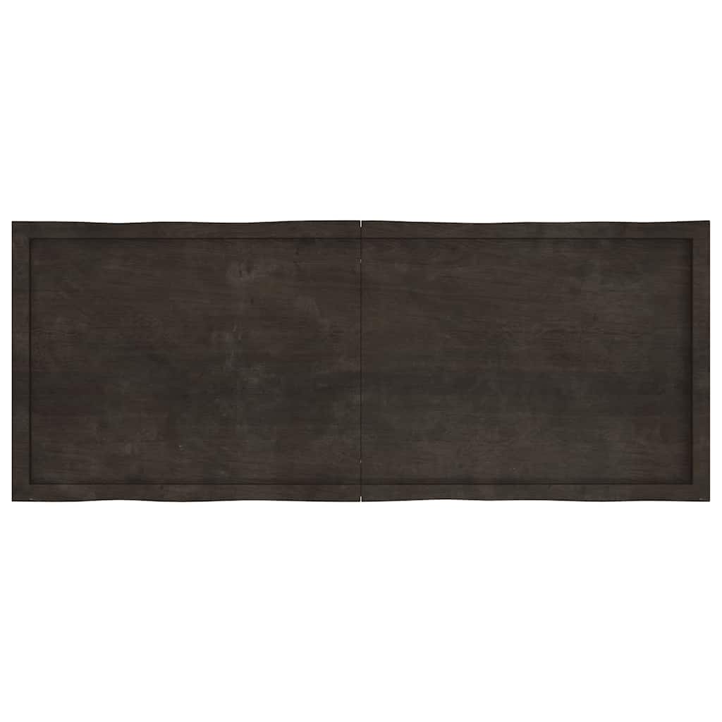 Tischplatte 160x60x(2-6) cm Massivholz Behandelt Baumkante