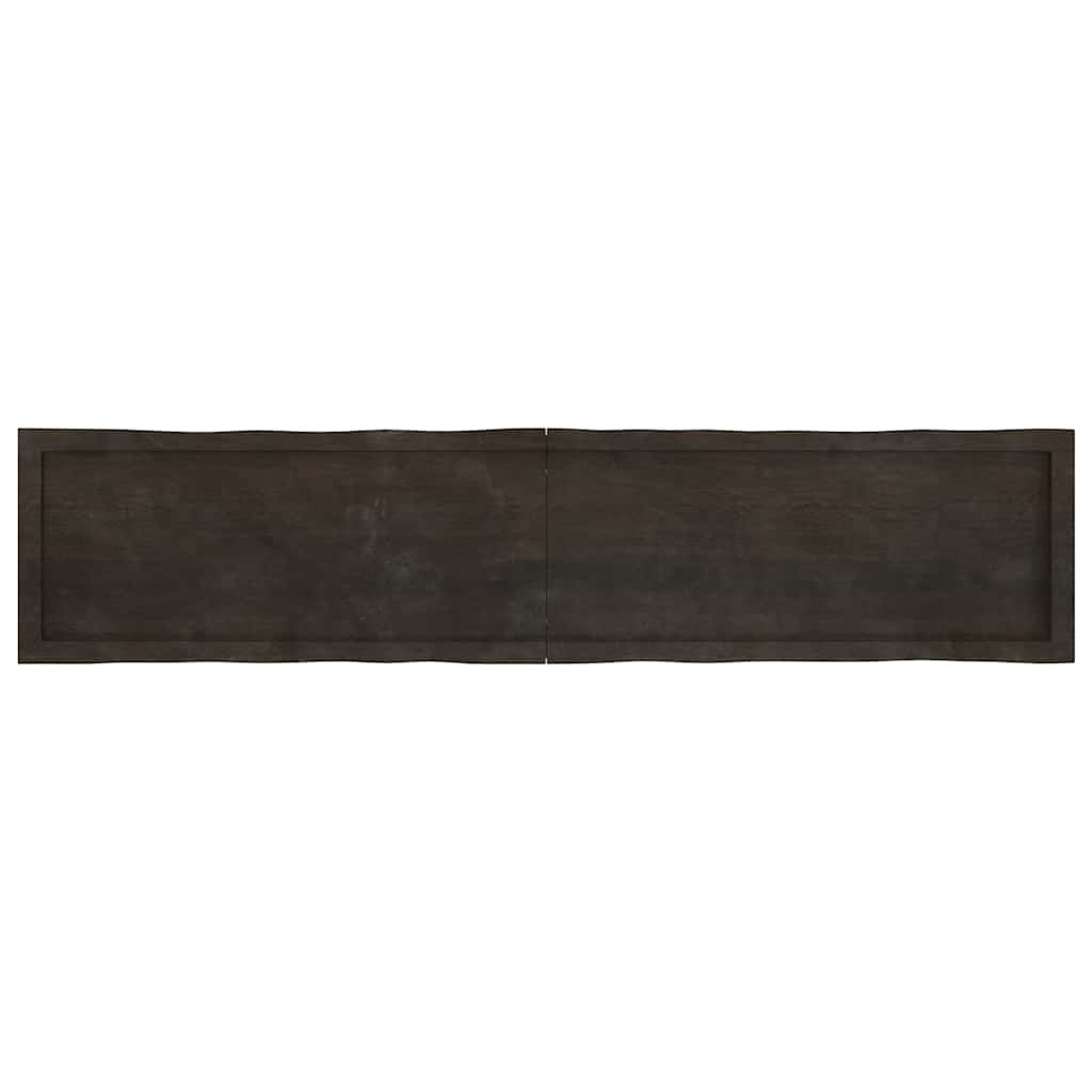 Tischplatte 180x40x(2-4) cm Massivholz Behandelt Baumkante