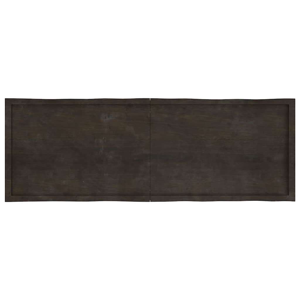 Tischplatte 180x60x(2-4) cm Massivholz Behandelt Baumkante