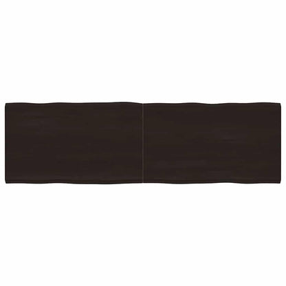 Tischplatte 200x60x(2-6) cm Massivholz Behandelt Baumkante
