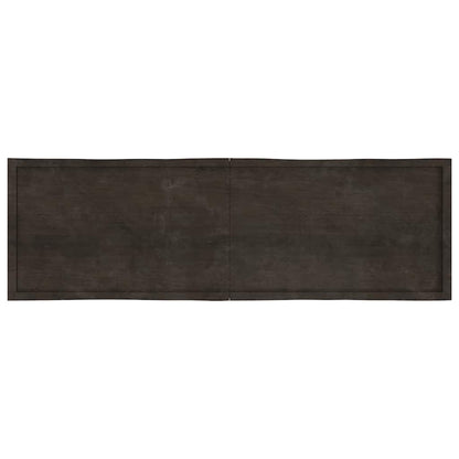 Tischplatte 200x60x(2-6) cm Massivholz Behandelt Baumkante