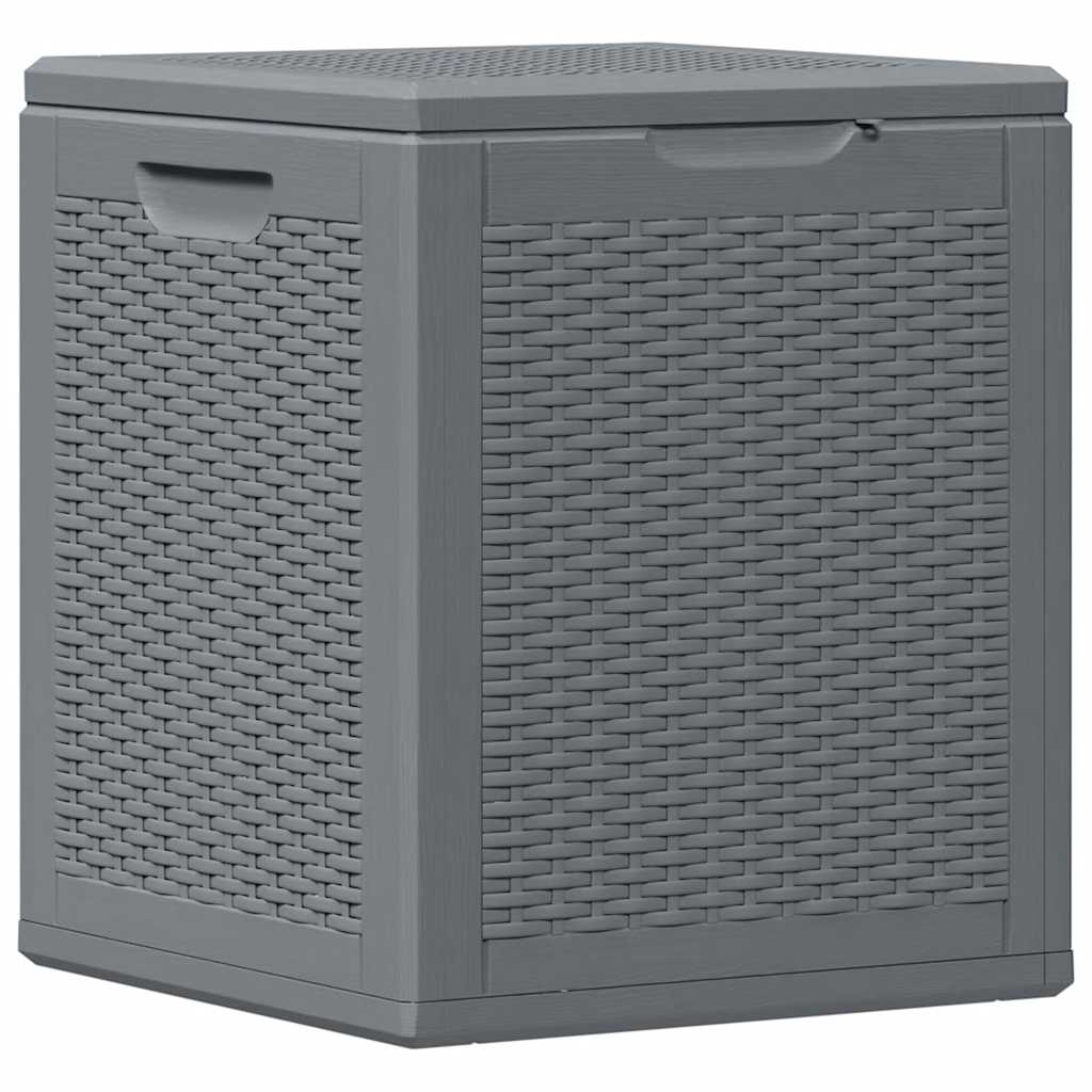 Gartenbox Grau PP Rattan 90 L