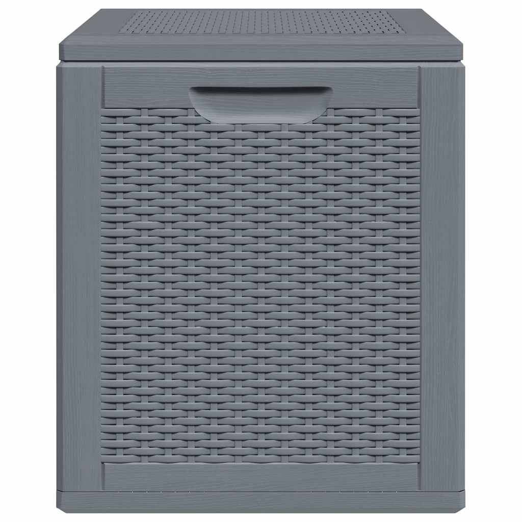 Gartenbox Grau PP Rattan 90 L