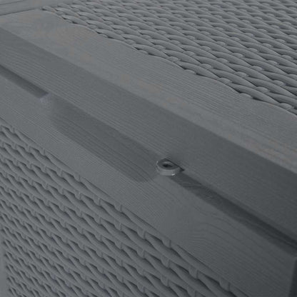 Gartenbox Grau PP Rattan 90 L