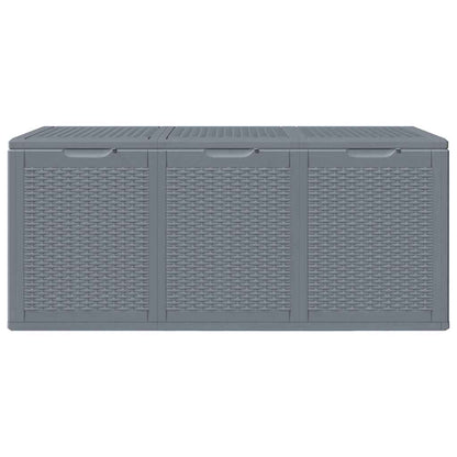 Gartenbox Grau PP Rattan 270 L