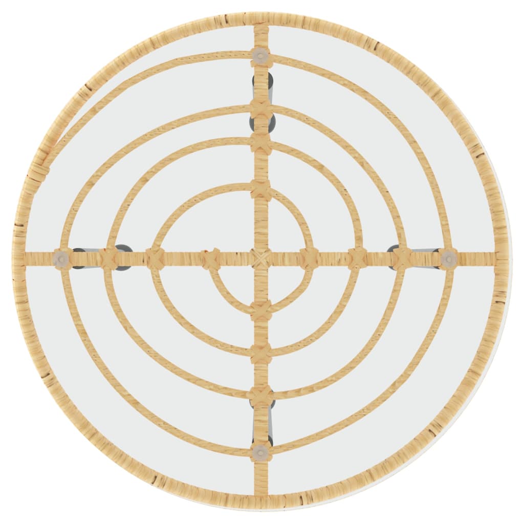 3-tlg. Garten-Essgruppe Poly Rattan