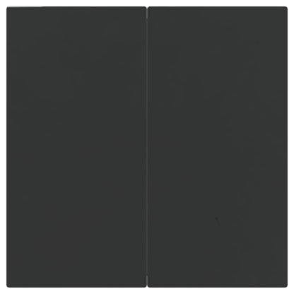 3-tlg. Garten-Essgruppe Schwarz Poly Rattan