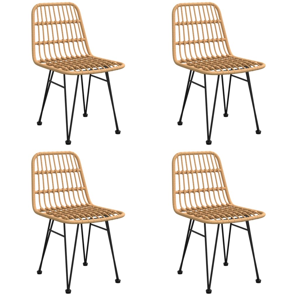 5-tlg. Garten-Essgruppe Poly Rattan