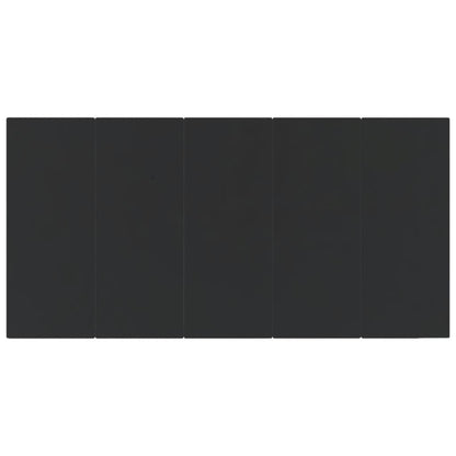 9-tlg. Garten-Essgruppe Schwarz Poly Rattan