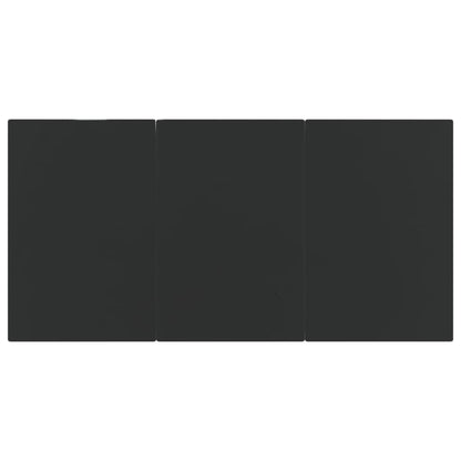 9-tlg. Garten-Essgruppe mit Kissen Schwarz Poly Rattan