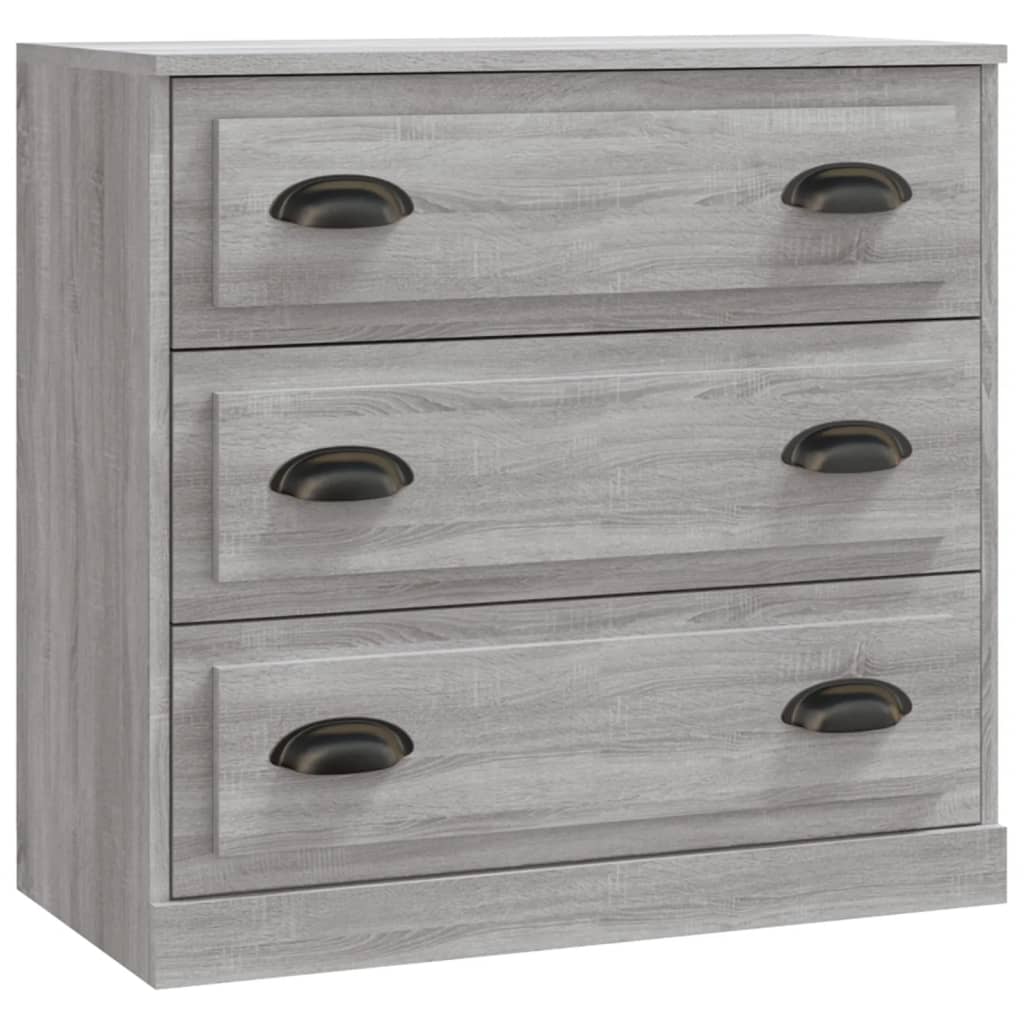 Sideboards 3 Stk. Grau Sonoma Holzwerkstoff