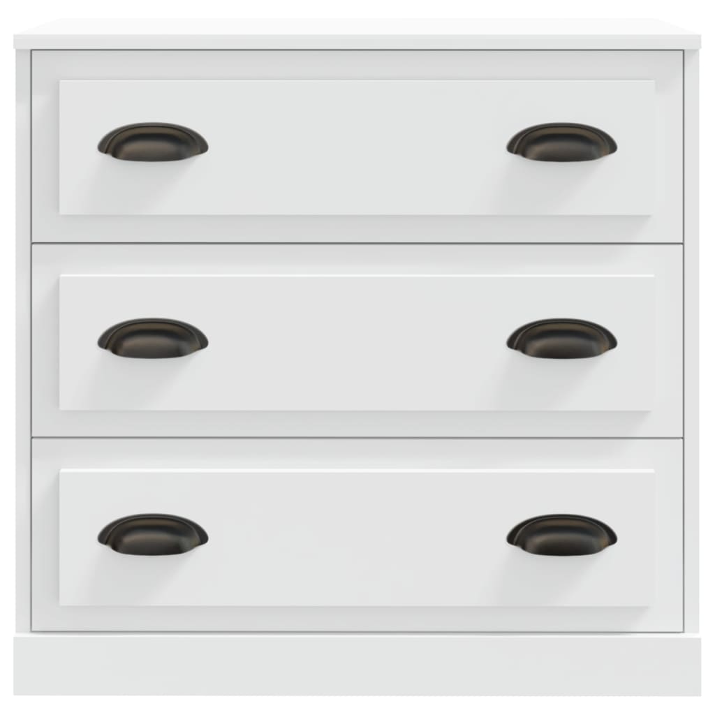 Sideboards 2 Stk. Weiß Holzwerkstoff