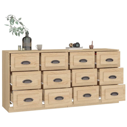 Sideboards 2 Stk. Sonoma-Eiche Holzwerkstoff