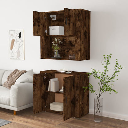 Highboard Räuchereiche Holzwerkstoff