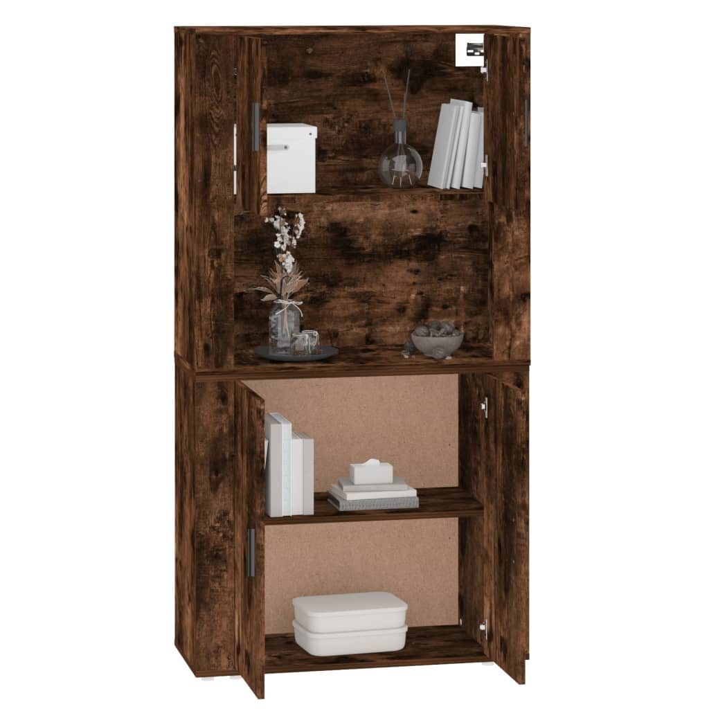 Highboard Räuchereiche Holzwerkstoff