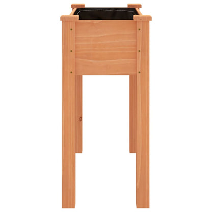 Pflanzkübel mit Einsatz Braun 71x37x76 cm Massivholz Tanne