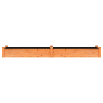 Hochbeet mit Einsatz Braun 240x45x25 cm Massivholz Tanne