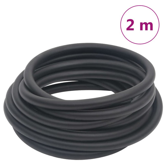 Hybrid-Luftschlauch Schwarz 0,6" 2 m Gummi und PVC