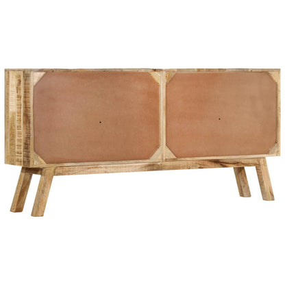 Sideboard Braun und Schwarz 160x30x76 cm Massivholz Mango