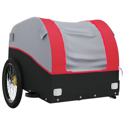 Cykeltrailer Sort og Rød 30 kg Jern