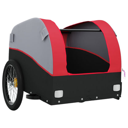 Cykeltrailer Sort og Rød 30 kg Jern