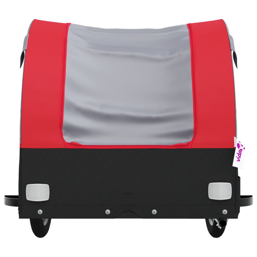 Cykeltrailer Sort og Rød 30 kg Jern