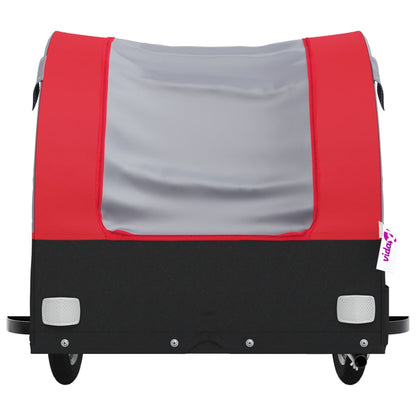Cykeltrailer Sort og Rød 30 kg Jern