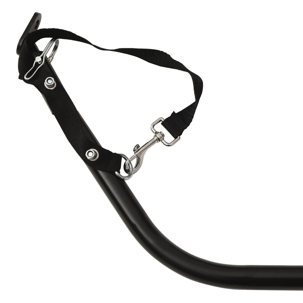 Cykeltrailer Sort og Rød 30 kg Jern