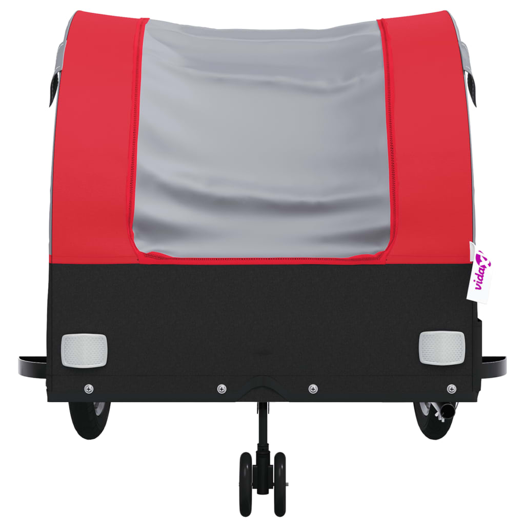 Cykeltrailer Sort og Rød 45 kg Jern