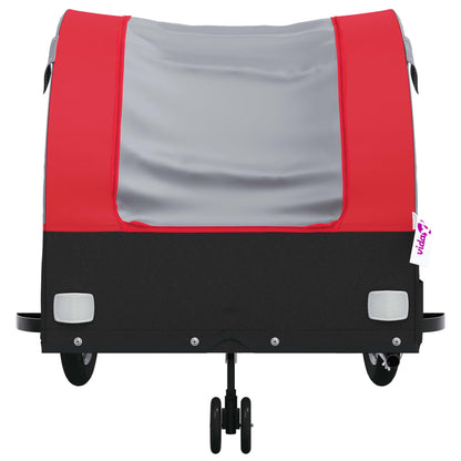 Cykeltrailer Sort og Rød 45 kg Jern