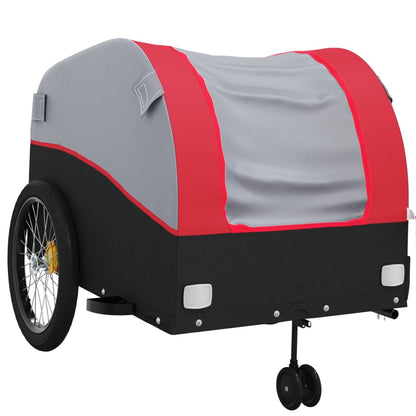 Cykeltrailer Sort og Rød 45 kg Jern