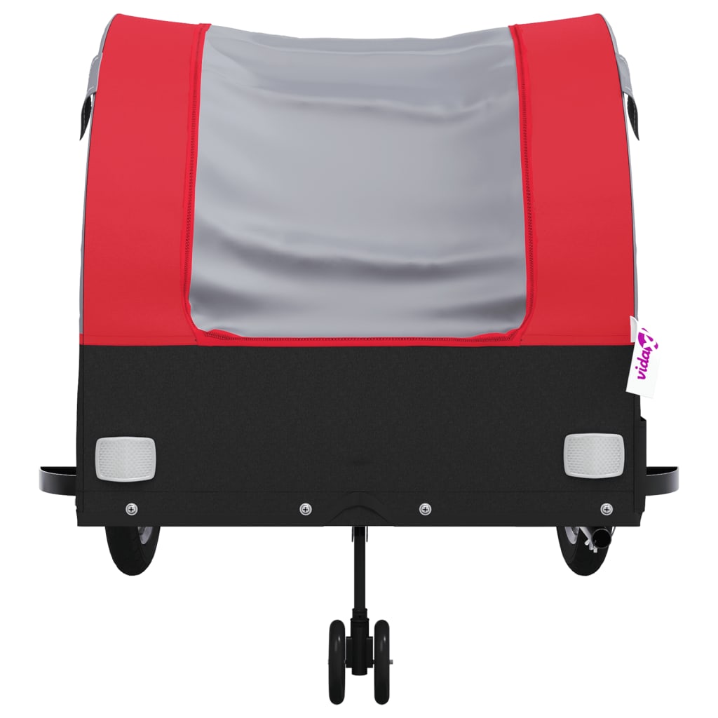 Cykeltrailer Sort og Rød 45 kg Jern
