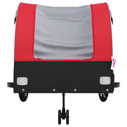 Cykeltrailer Sort og Rød 45 kg Jern