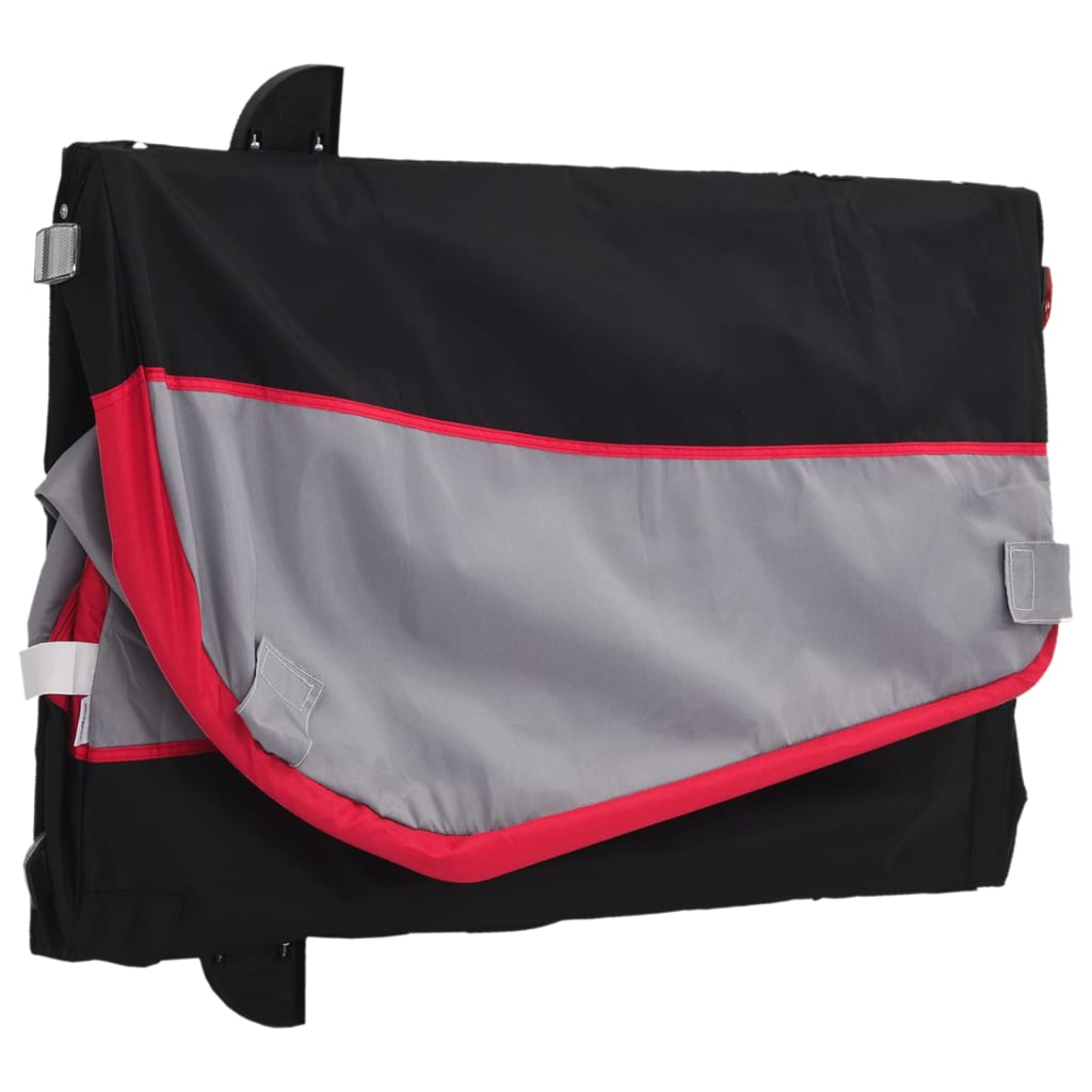 Cykeltrailer Sort og Rød 45 kg Jern