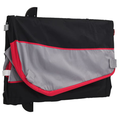 Cykeltrailer Sort og Rød 45 kg Jern