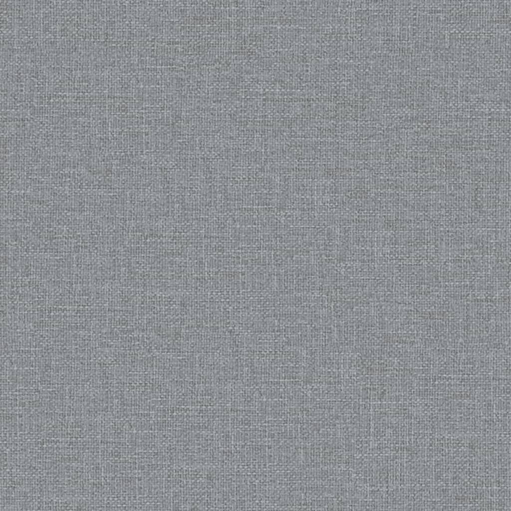 Schlafsofa in L-Form Hellgrau 255x140x70 cm Stoff