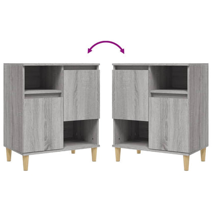 Sideboards 2 Stk. Grau Sonoma 60x35x70 cm Holzwerkstoff