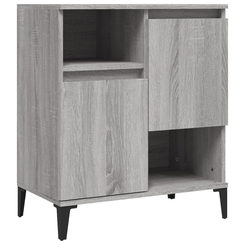 Sideboards 3 Stk. Grau Sonoma 60x35x70 cm Holzwerkstoff