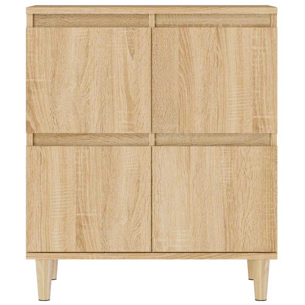 Sideboards 3 Stk. Sonoma-Eiche 60x35x70 cm Holzwerkstoff