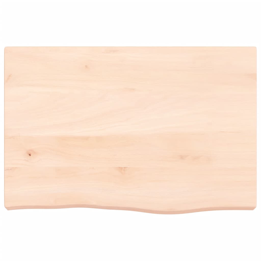 Waschtischplatte 60x40x(2-6) cm Massivholz Unbehandelt