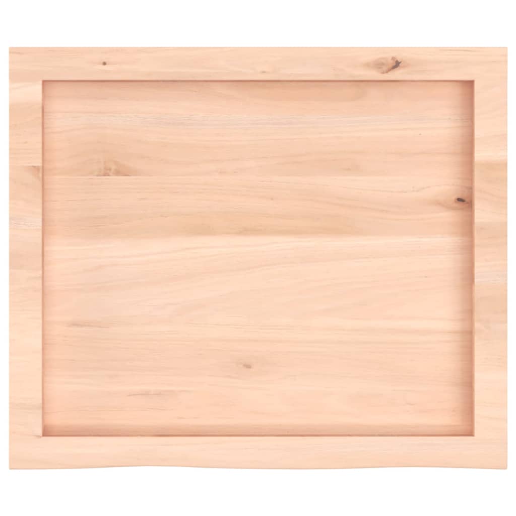 Waschtischplatte 60x50x(2-4) cm Massivholz Unbehandelt
